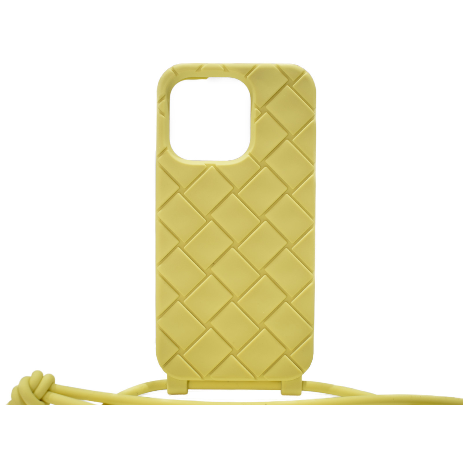 Bottega Veneta Strap Iphone Pro Case Rubber Silicone Yellow